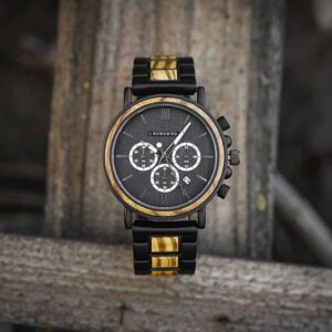 Wooden Watch Engraved Bobo Bird New Wooden Watch Men Top Brand Luxury Chronograph Military Quartz Watches GT050-1A-7