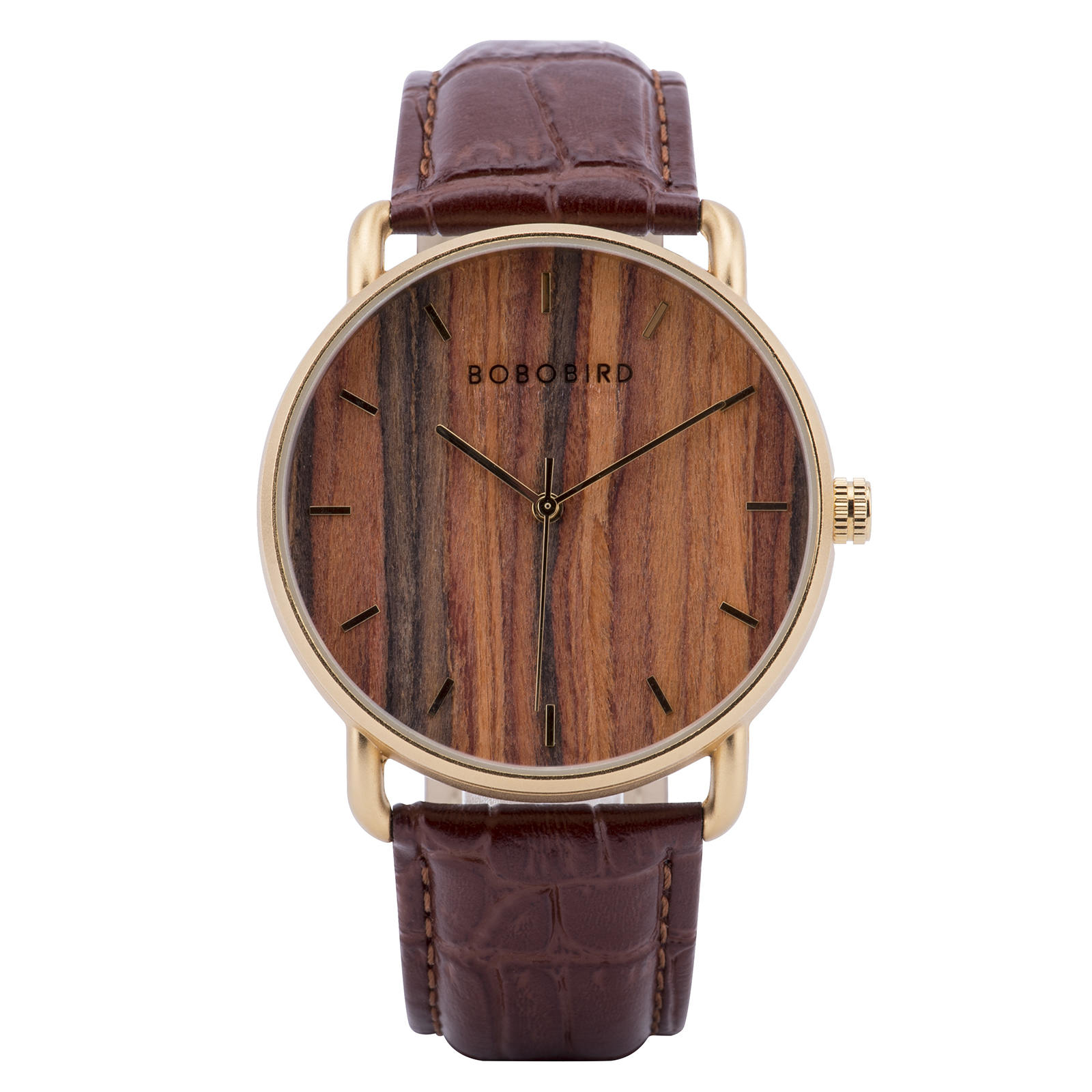 Classic Wood Watch Rosewood Gold GT058-3A