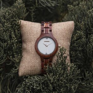 Wooden Watches for Women Natural Rosewood Glod - Sky