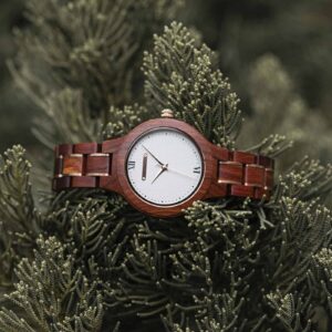 Wooden Watches for Women Natural Rosewood Glod - Sky_4