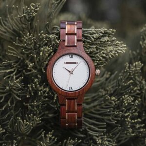 Wooden Watches for Women Natural Rosewood Glod - Sky_5