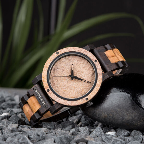 Natural Rock Maple Wooden Watch - Jupiter