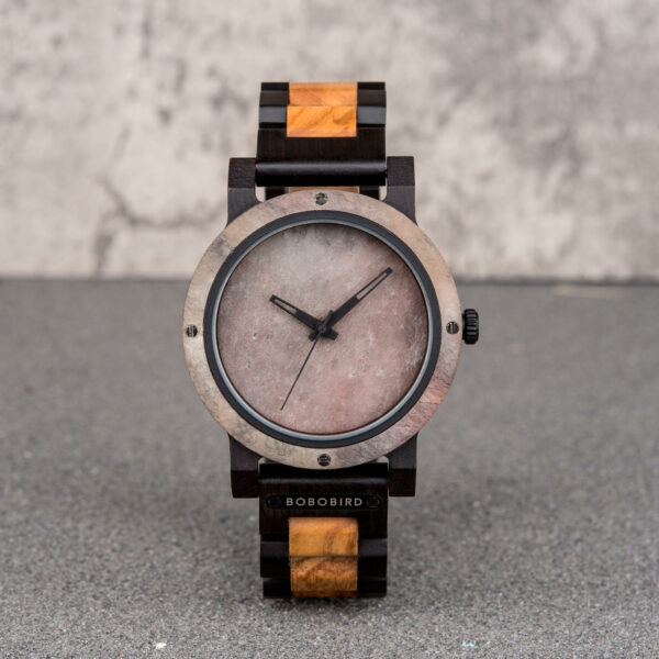 Natural Rock Maple Wooden Watch - Mercury