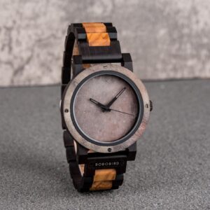 Natural Rock Maple Wooden Watch - Mercury_7