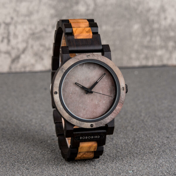 Natural Rock Maple Wooden Watch - Mercury