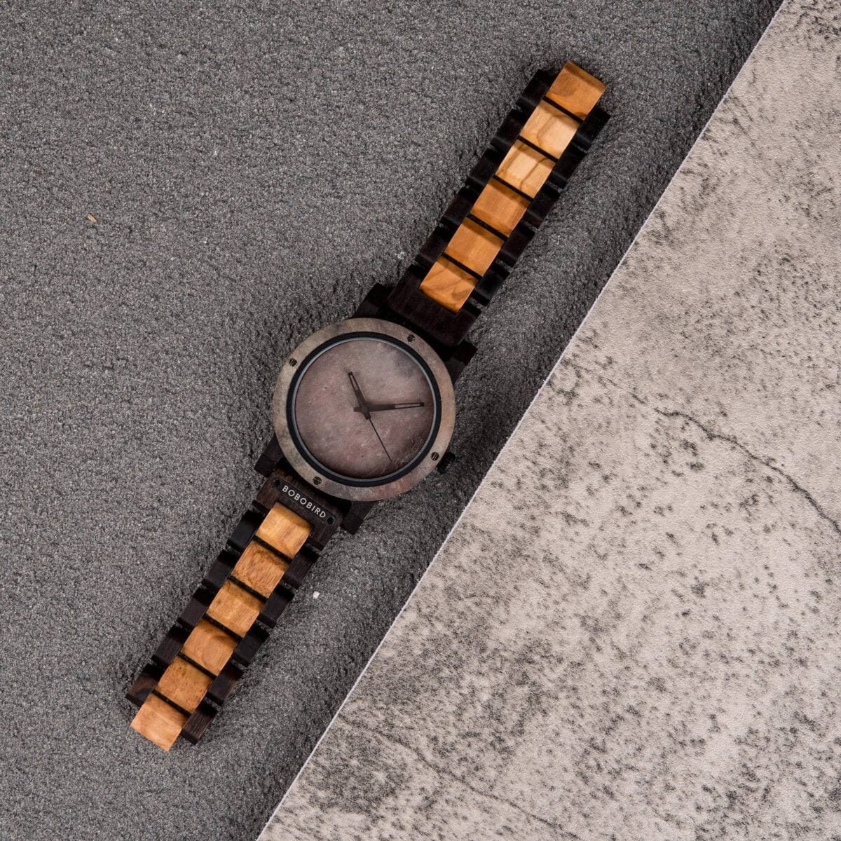 Natural Rock Maple Wooden Watch - Mercury_8 Natural Rock Maple Wooden Watch - Mercury_8