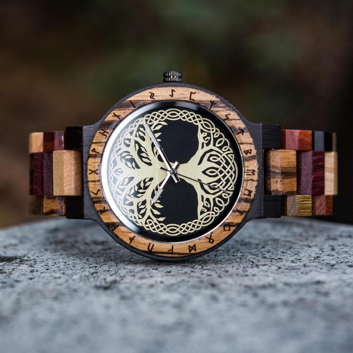 Tree of Life Yggdrasil Handmade Wooden Watch T16-7_6 Tree of Life Yggdrasil Handmade Wooden Watch T16-7_6