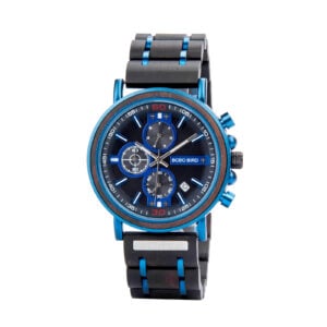 Natural Ebony Wooden Watch for Men + Sunglasses + Wooden Bracelet Gift Box Set_9