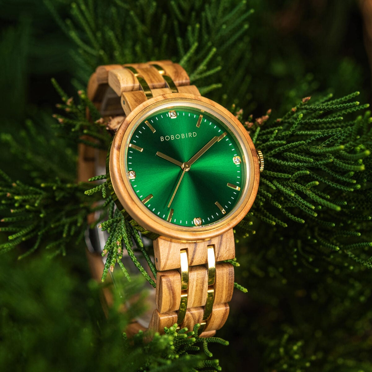 Wooden Watches For Women Natural Olivewood - QUEEN_2 Wooden Watches For Women Natural Olivewood - QUEEN