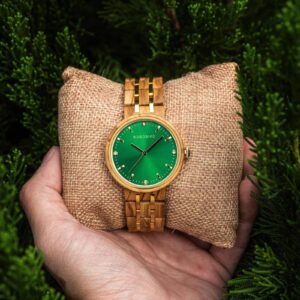 Wooden Watches For Women Natural Olivewood - QUEEN_3