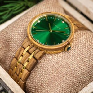Relojes de madera para mujer madera de olivo natural - QUEEN