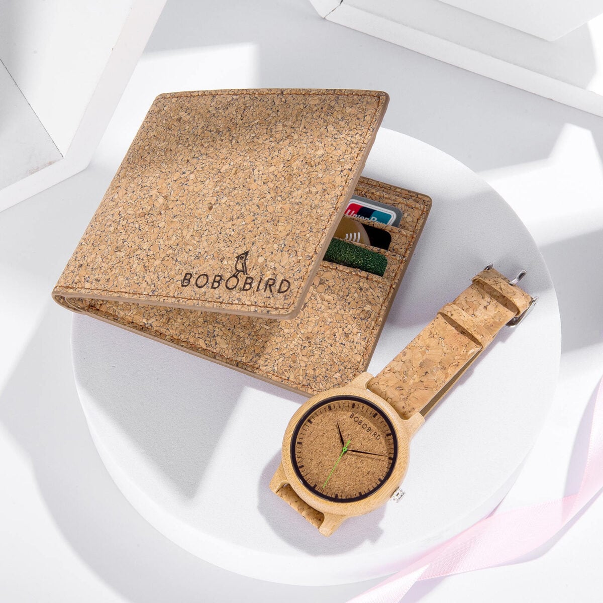 Cork wallet & Cork watch sets_2 Cork wallet & Cork watch sets_2