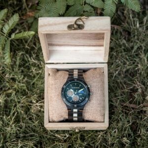 Classic Multifunctional Chronograph Moonphase Wooden Watch Ebony Black - Hunter_14 Classic Multifunctional Chronograph Moonphase Wooden Watch Ebony Black - Hunter_14