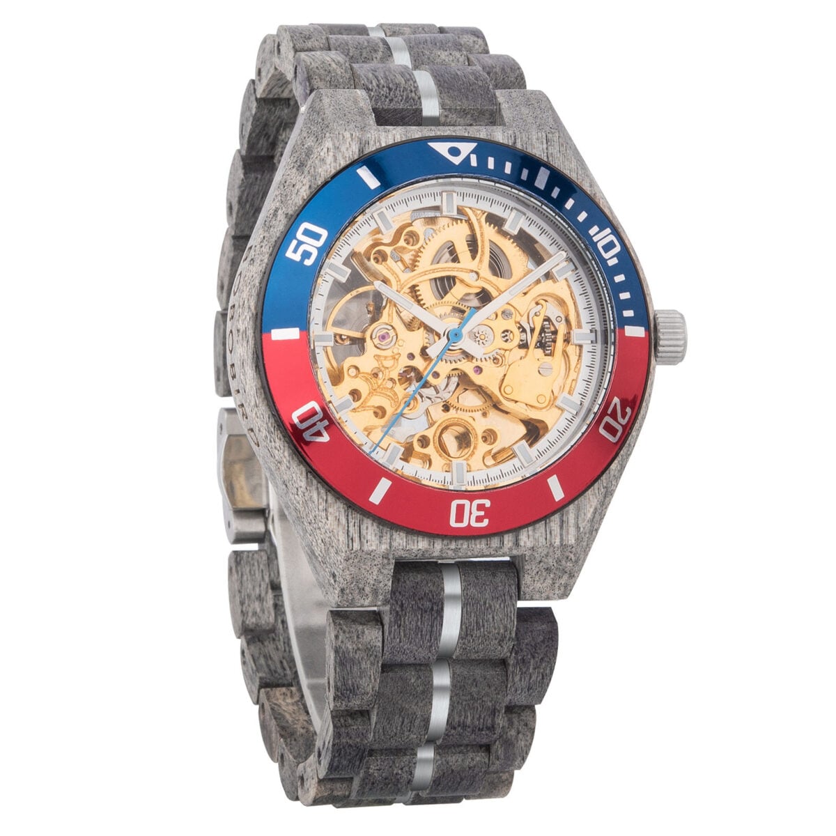 Skeleton Mechanical Wooden Watch Grey Maple Gold - Arcturus_2 Skeleton Mechanical Wooden Watch Grey Maple Gold - Arcturus_2