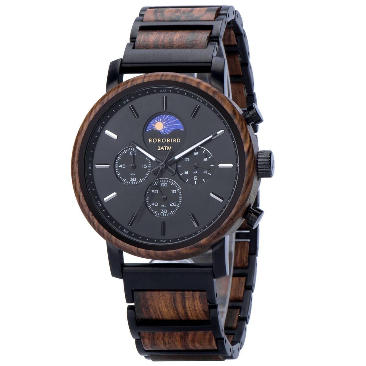Classic Chronograph Moonphase Tigerwood Black_3 Classic Chronograph Moonphase Tigerwood Black_3