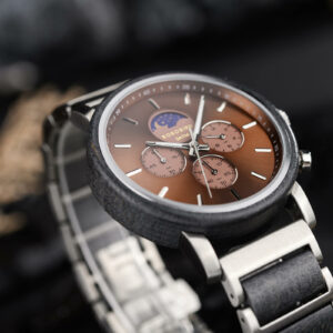 Classic Chronograph Moonphase Watch Grey Maple Black_13