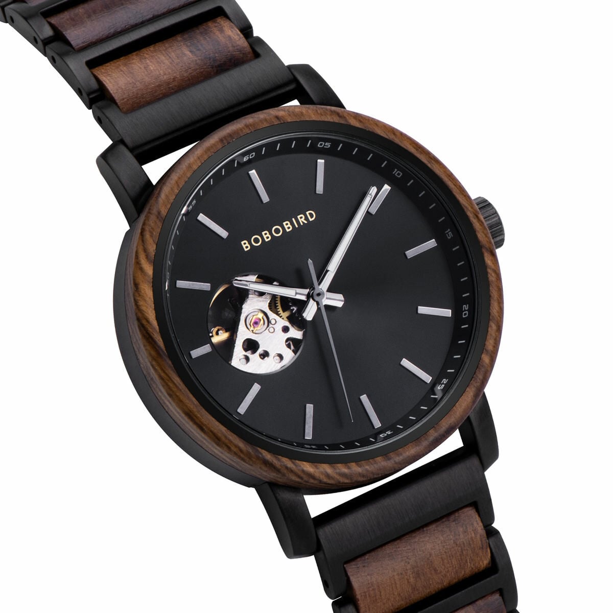 Classics Automatic Wooden Watch Collection Tigerwood Black - Boshū_5 Classics Automatic Wooden Watch Collection Tigerwood Black - Boshū_5