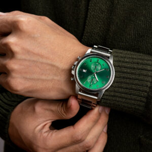 Classic Chronograph Wooden Watch Ebony Green Limited Edition (2)