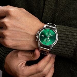 Classic Chronograph Wooden Watch Ebony Green Limited Edition (2) Classic Chronograph Wooden Watch Ebony Green Limited Edition (2)