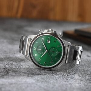 Classic Chronograph Wooden Watch Ebony Green Limited Edition_1-13 Classic Chronograph Wooden Watch Ebony Green Limited Edition_1-13