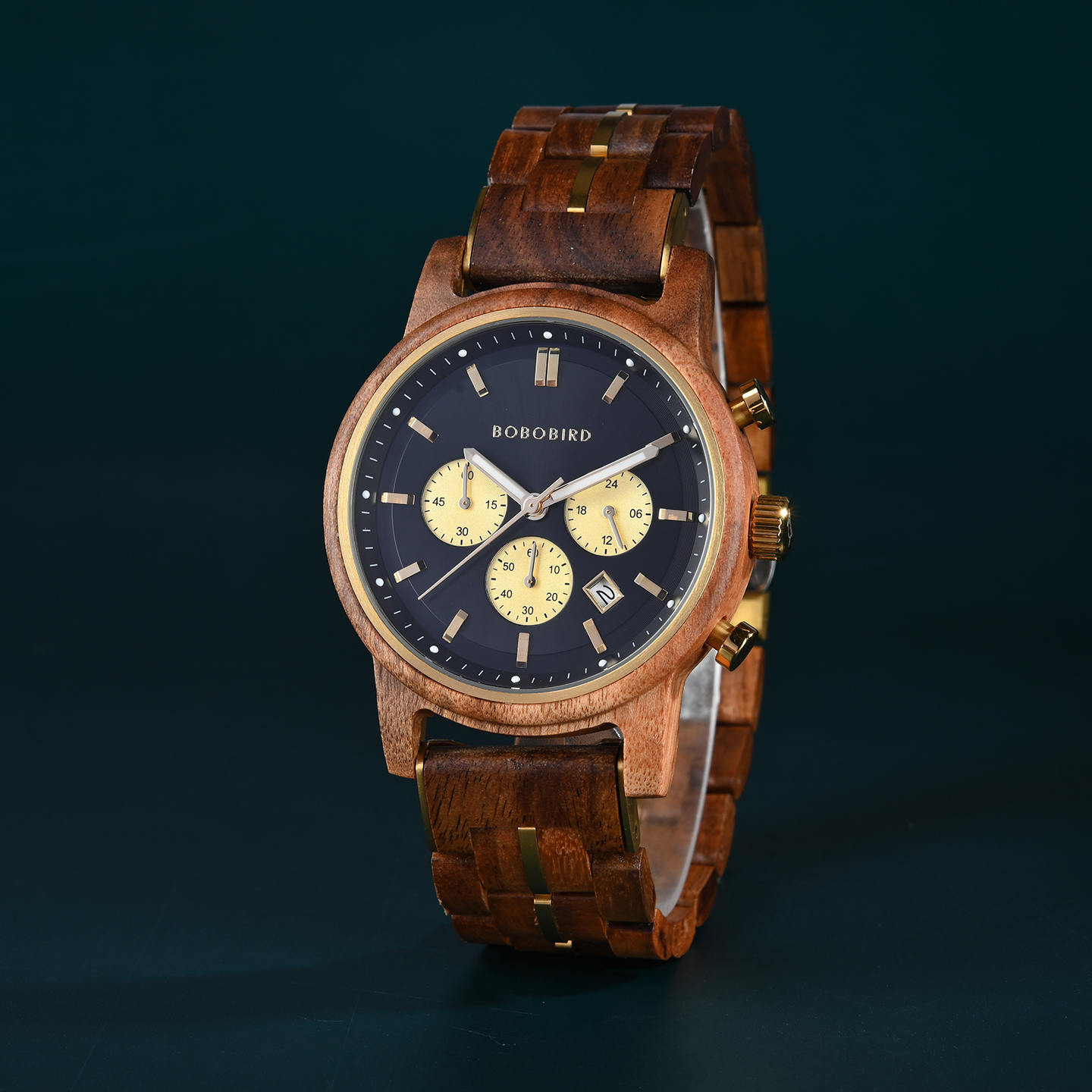 The Classic Collection Handmade Walnut Black 44MM Limited Edition Heroes 2