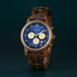 The Classic Collection Handmade Walnut Blue 44MM Limited Edition Heroes 2