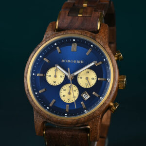 The Classic Collection Handmade Walnut Blue 44MM Limited Edition - Heroes_8