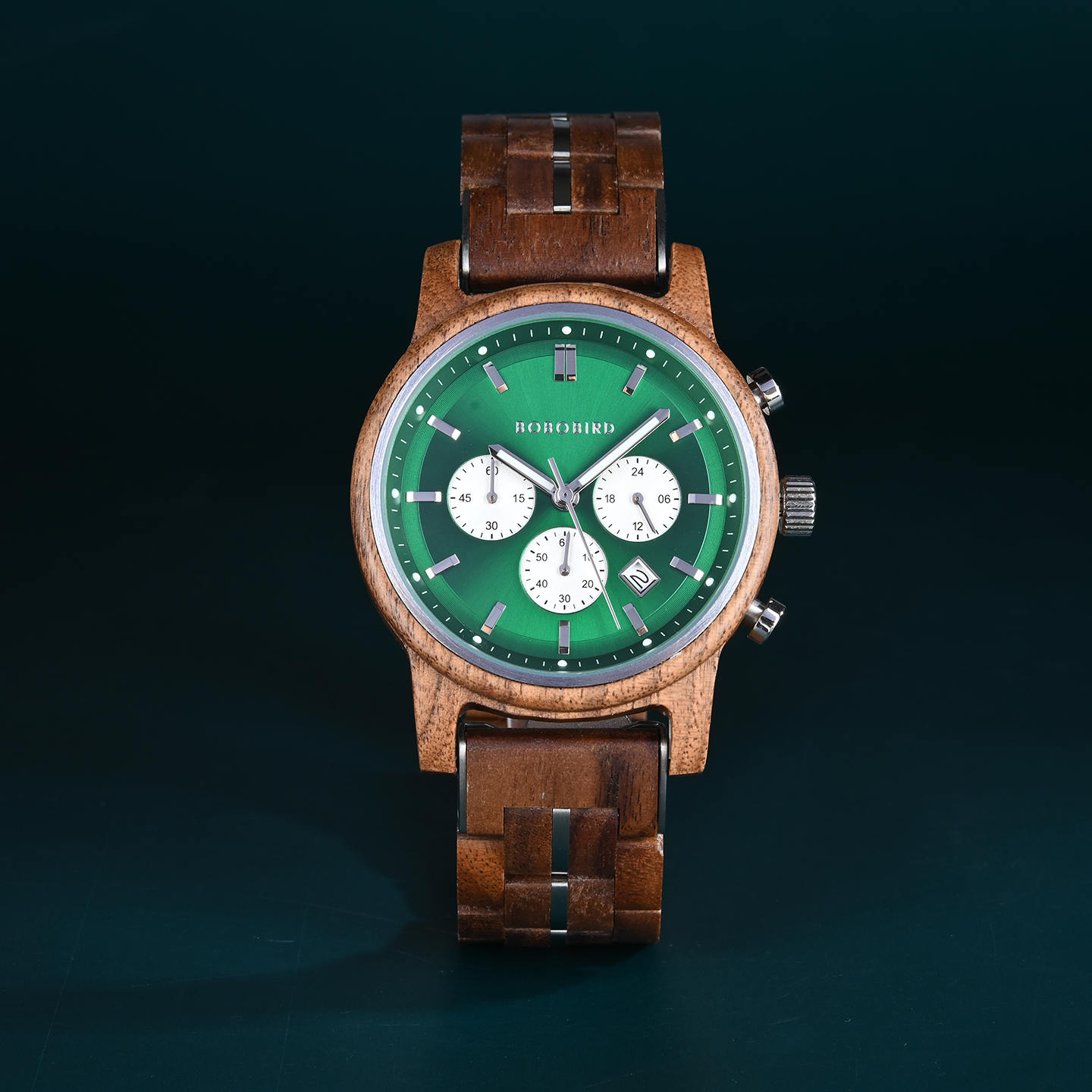 The Classic Collection Handmade Walnut Green 44MM Limited Edition Heroes 1