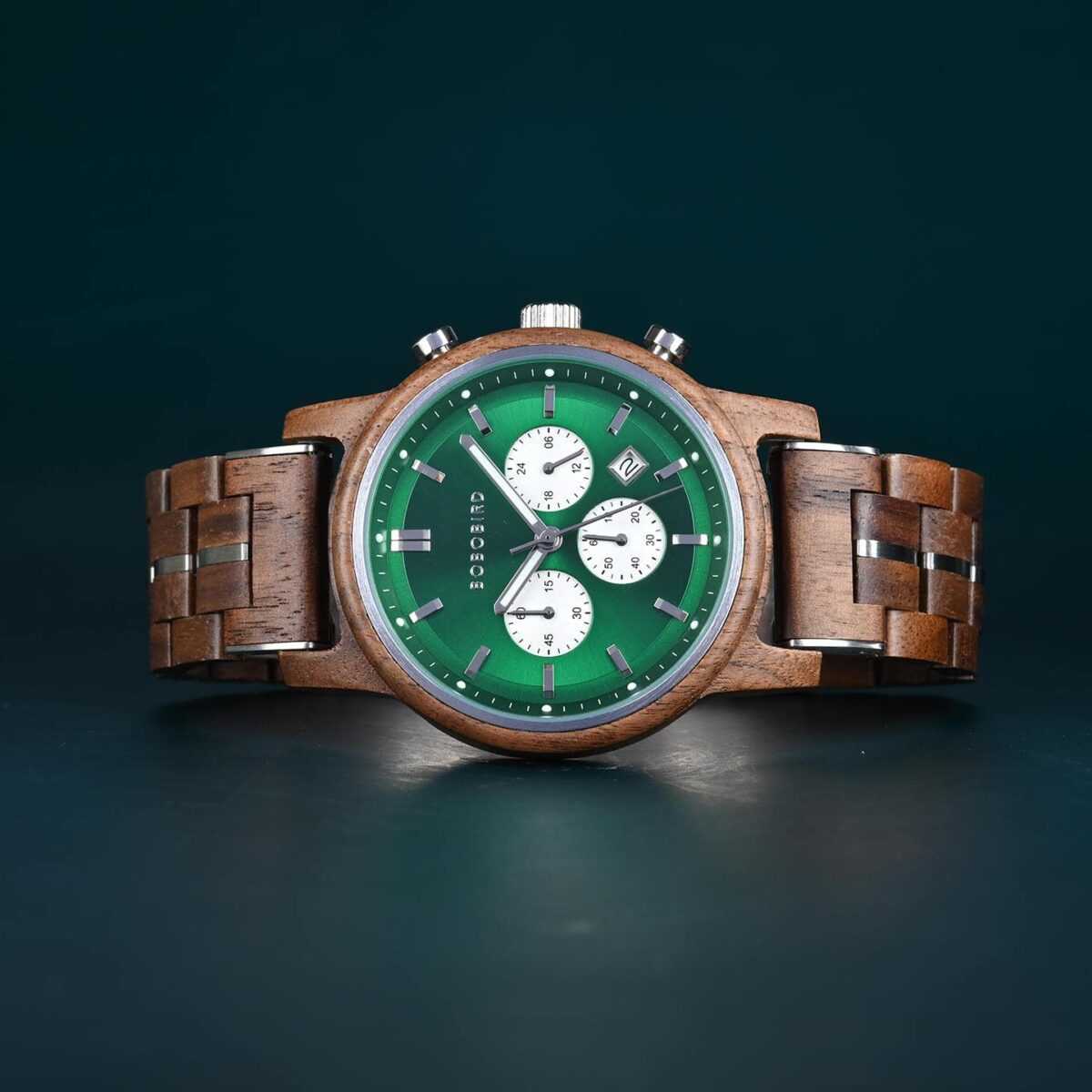 The Classic Collection Handmade Walnut Green 44MM Limited Edition