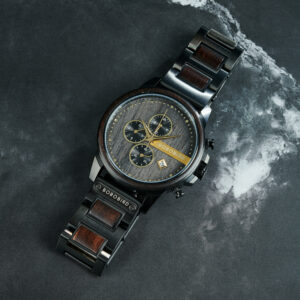 Classic Chronograph Ebony Wood Gold 45MM – Limited Edition (5)