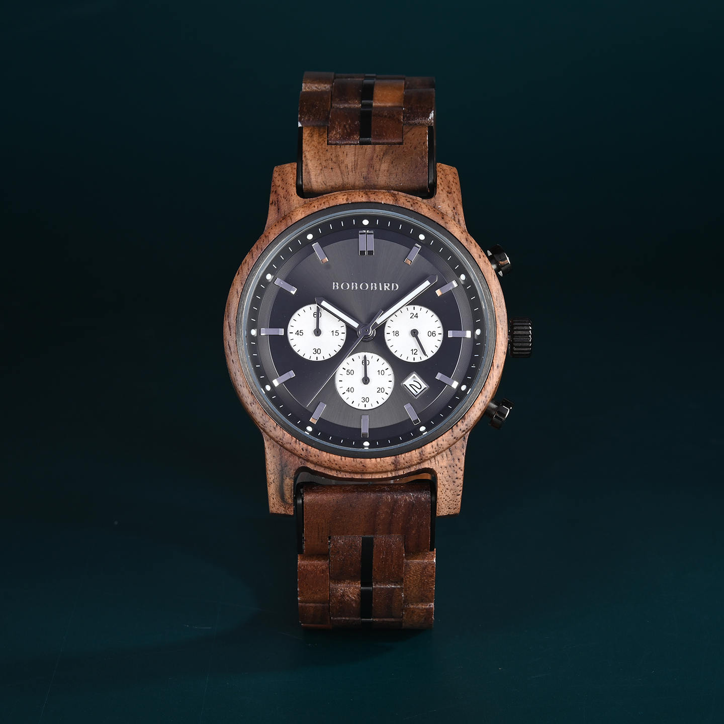 The Classic Collection Handmade Walnut Black 44MM Limited Edition