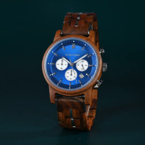 The Classic Collection Handmade Walnut Blue 44MM Limited Edition – Superhero