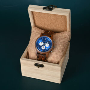 The Classic Collection Handmade Walnut Blue 44MM Limited Edition – Superhero_5