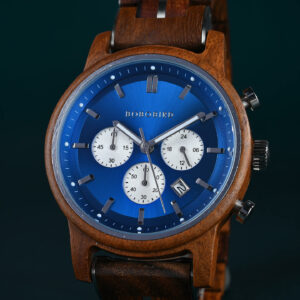 The Classic Collection Handmade Walnut Blue 44MM Limited Edition – Superhero_7