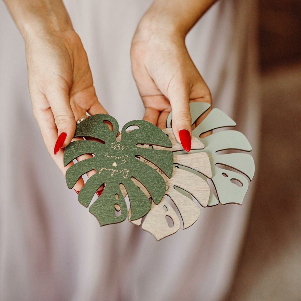 Personalized Monstera Plants Coaster