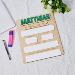 Personalized First Day of School Sign (2) Personalized First Day of School Sign (2)