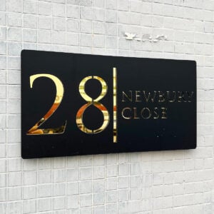Custom Acrylic House Number Address Sign