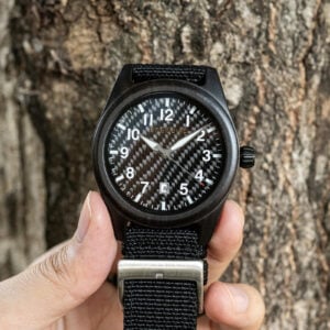 BOBOBIRD All Black Wood Case Nylon Band Watch_17 BOBOBIRD All Black Wood Case Nylon Band Watch_17