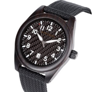 BOBOBIRD All Black Wood Case Nylon Band Watch_4 BOBOBIRD All Black Wood Case Nylon Band Watch_4