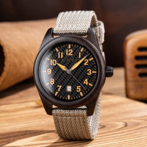 BOBOBIRD Ebony Wood Case Black Nylon Watch_17 BOBOBIRD Ebony Wood Case Black Nylon Watch_17