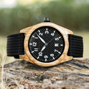 BOBOBIRD Olivewood Case Black Nylon Watch_12