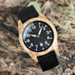 BOBOBIRD Olivewood Case Black Nylon Watch 14