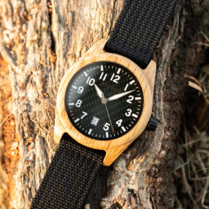 BOBOBIRD Olivewood Case Black Nylon Watch_16