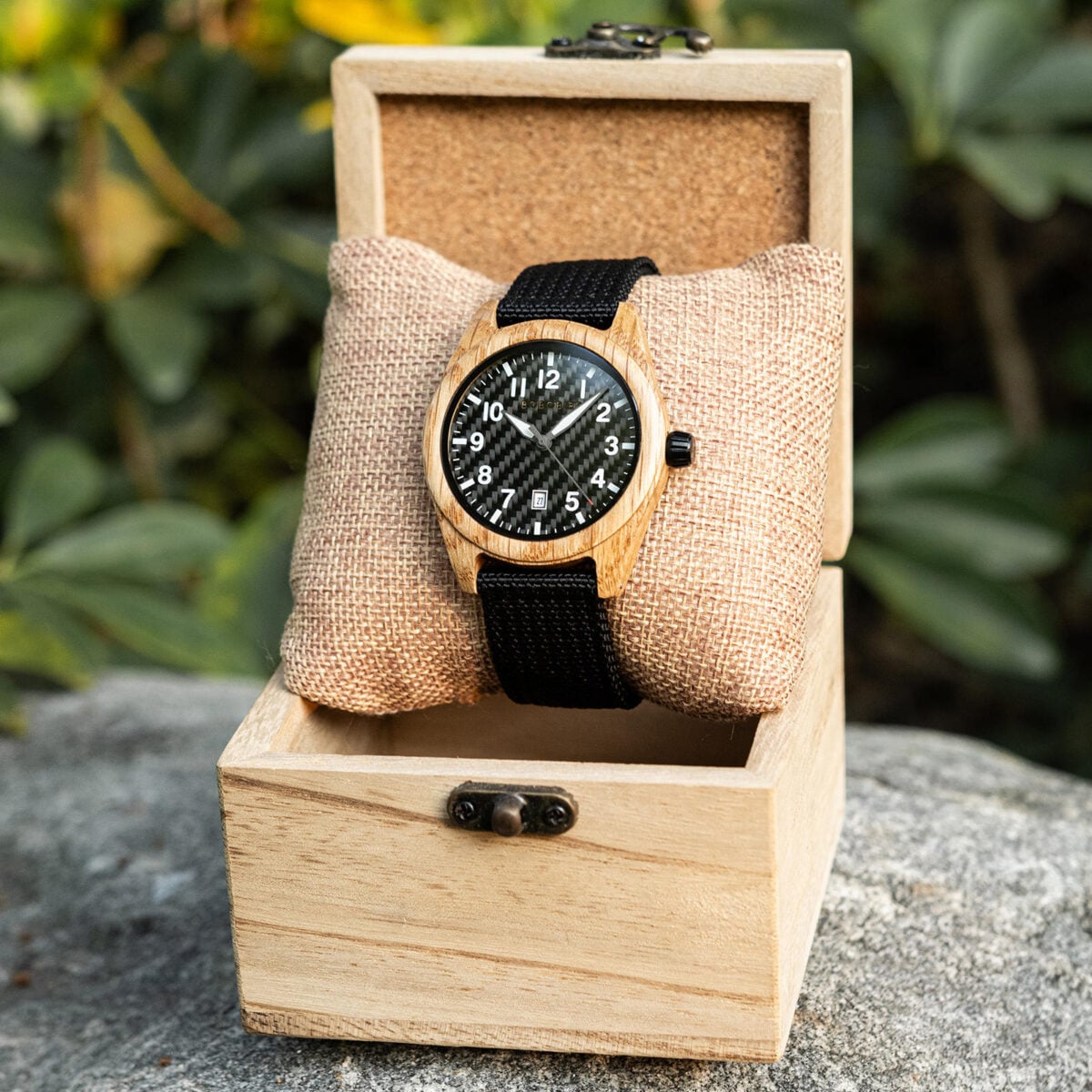 BOBOBIRD Olivewood Case Black Nylon Watch_17 BOBOBIRD Olivewood Case Black Nylon Watch_17