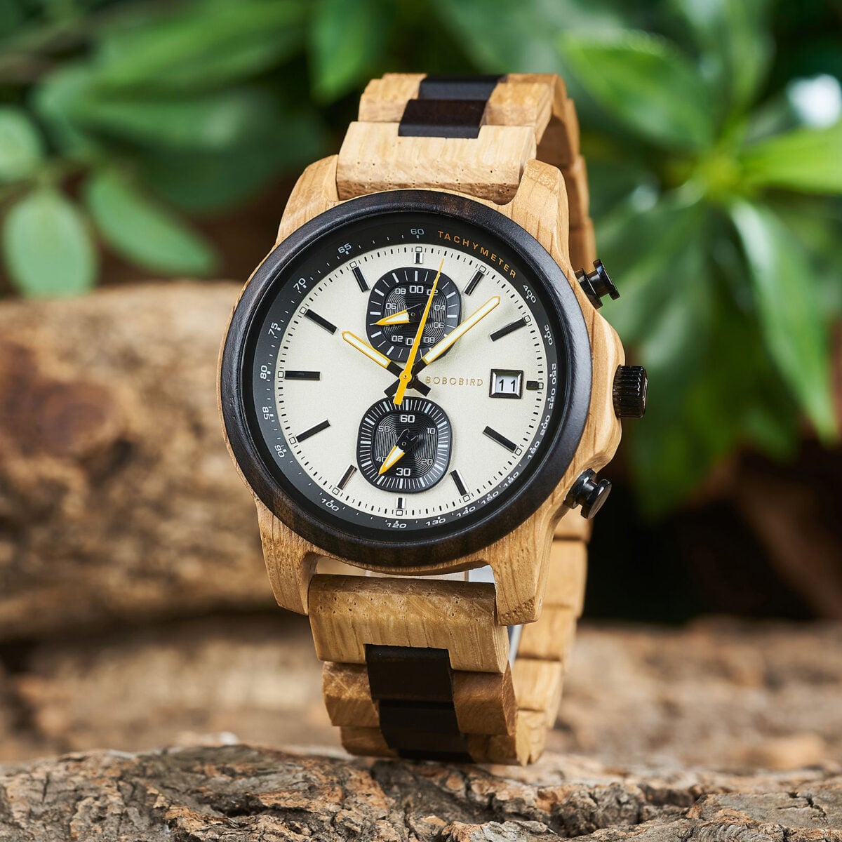BOBOBIRD Wooden Chronograph Watch for Men - Tachymeter & Date Display_17 BOBOBIRD Wooden Chronograph Watch for Men - Tachymeter & Date Display_17