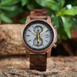 BOBOBIRD Wooden Chronograph Watch for Men Tachymeter Date Display 23