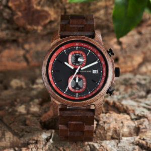 BOBOBIRD Wooden Chronograph Watch for Men - Tachymeter & Date Display_52