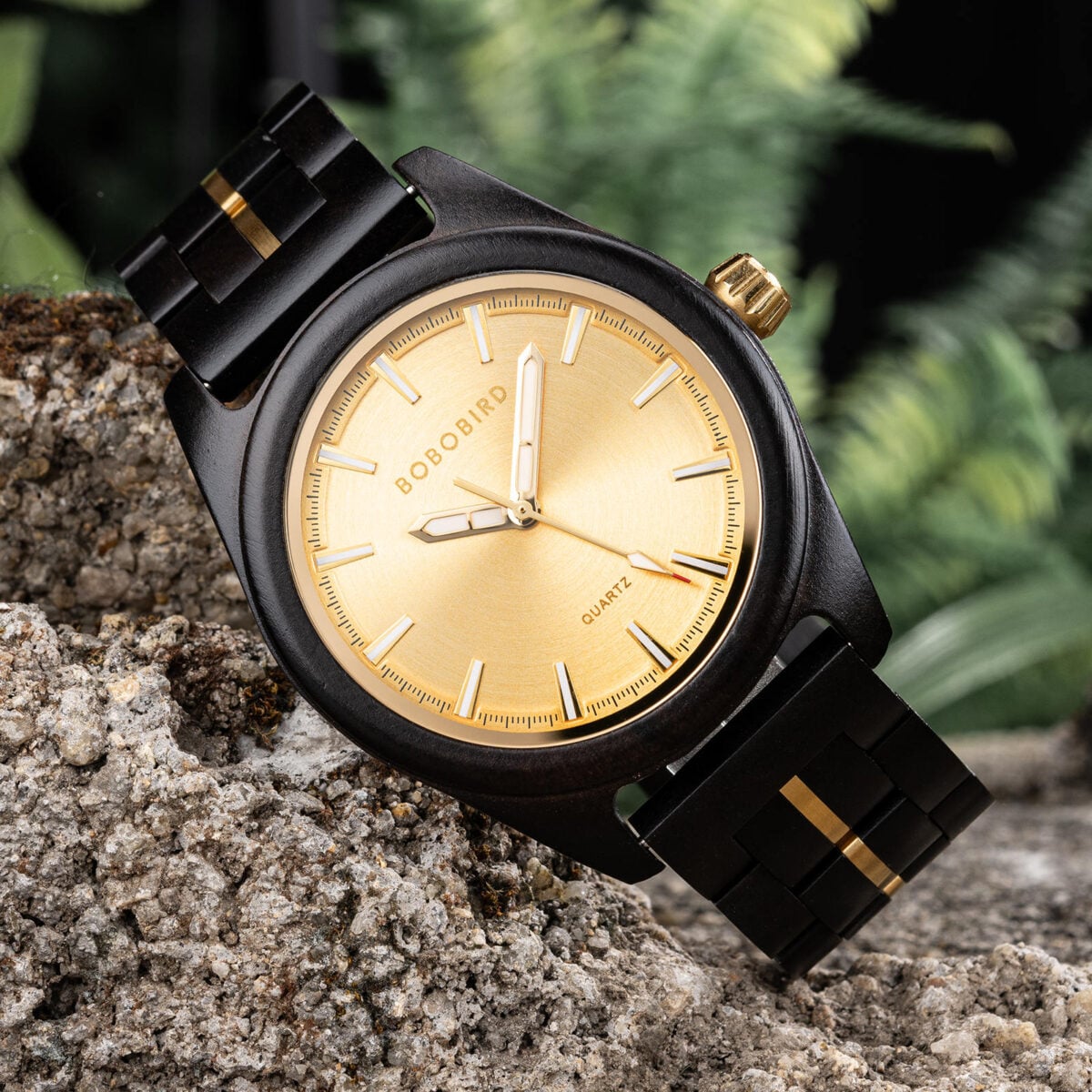 Nature's Palette Wooden Watch Collection Ebony Midnight Gold Edition Watch T164-1_10 Nature's Palette Wooden Watch Collection Ebony Midnight Gold Edition Watch T164-1_10