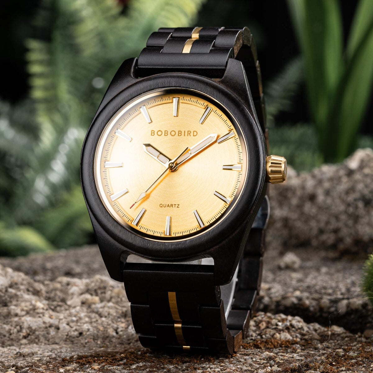 Nature's Palette Wooden Watch Collection Ebony Midnight Gold Edition Watch T164-1_11 Nature's Palette Wooden Watch Collection Ebony Midnight Gold Edition Watch T164-1_11
