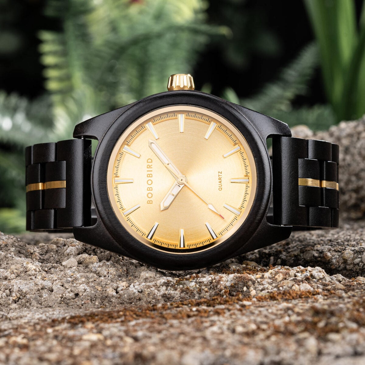 Nature's Palette Wooden Watch Collection Ebony Midnight Gold Edition Watch T164-1_9 Nature's Palette Wooden Watch Collection Ebony Midnight Gold Edition Watch T164-1_9